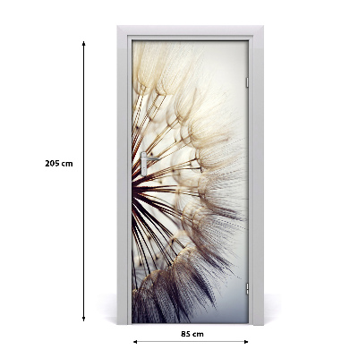 Self-adhesive door sticker Dandelion