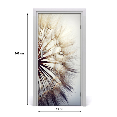 Self-adhesive door sticker Dandelion