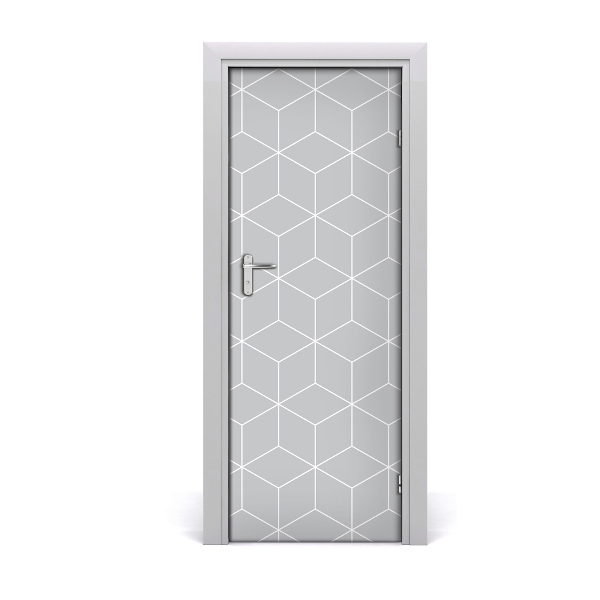 Door wallpaper Geometric background