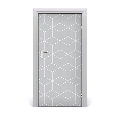 Door wallpaper Geometric background