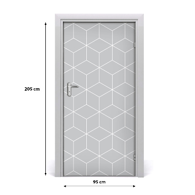 Door wallpaper Geometric background