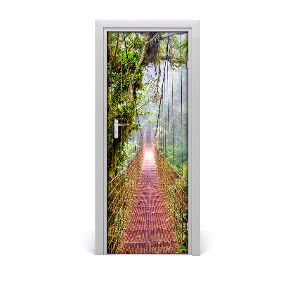 Door wallpaper Suspension bridge