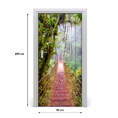 Door wallpaper Suspension bridge