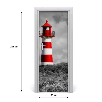 Self-adhesive door wallpaper Lighthouse