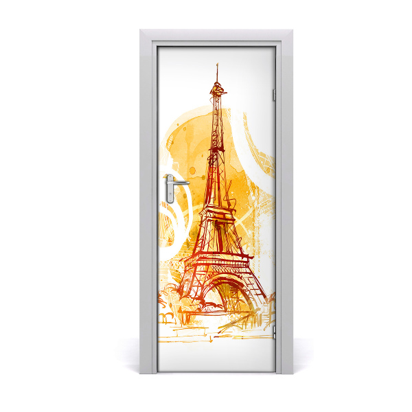 Self-adhesive door sticker Summer wall in u