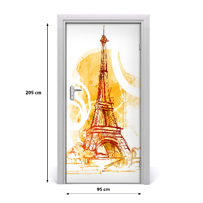 Self-adhesive door sticker Summer wall in u