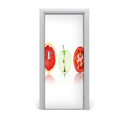 Self-adhesive door sticker Fruits and vegetables