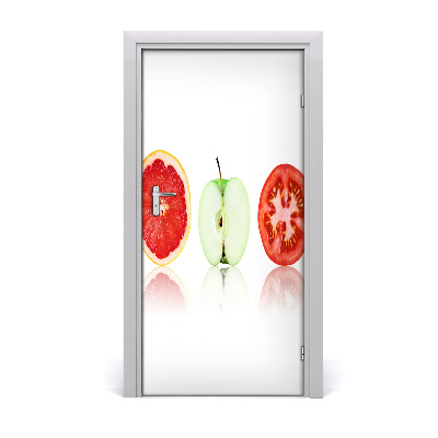 Self-adhesive door sticker Fruits and vegetables