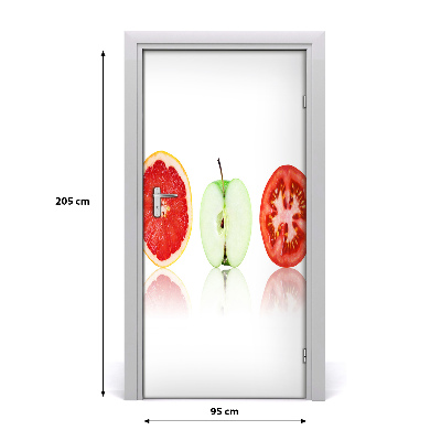 Self-adhesive door sticker Fruits and vegetables