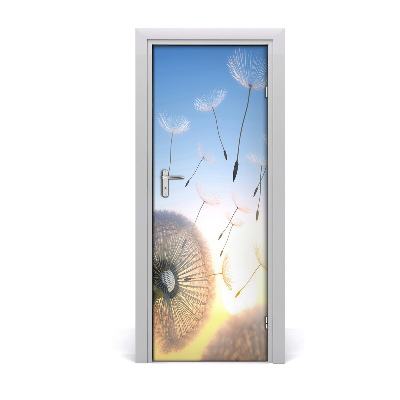 Self-adhesive door sticker Dandelion