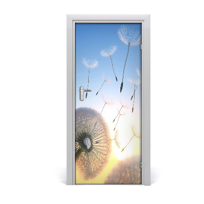 Self-adhesive door sticker Dandelion