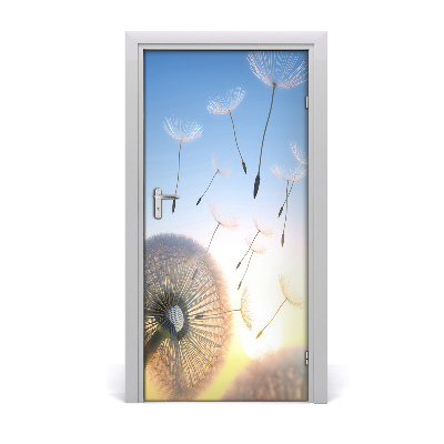 Self-adhesive door sticker Dandelion