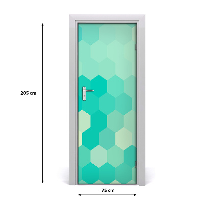 Door wallpaper Geometric background