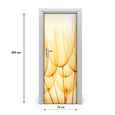 Self-adhesive door sticker Dandelion seeds