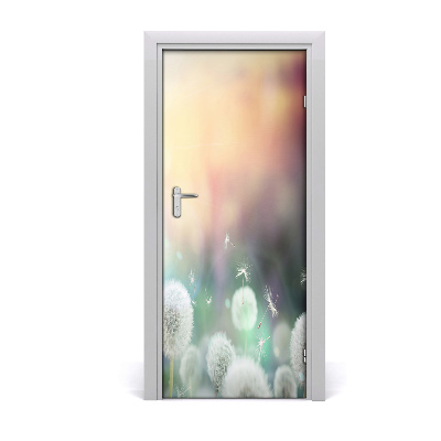 Self-adhesive door sticker Dandelions