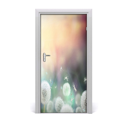 Self-adhesive door sticker Dandelions