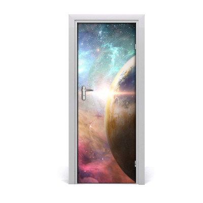 Self-adhesive door wallpaper Galaxy