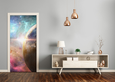 Self-adhesive door wallpaper Galaxy