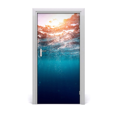 Door wallpaper Landscapes under water