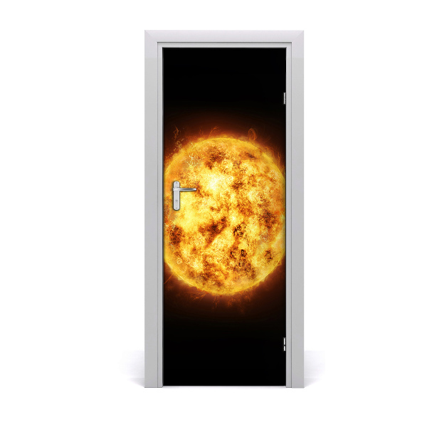 Self-adhesive door wallpaper Sun