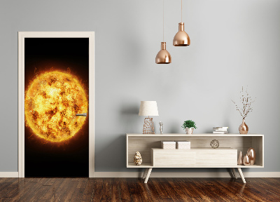 Self-adhesive door wallpaper Sun