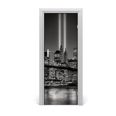 Self-adhesive door wallpaper Manhattan new york