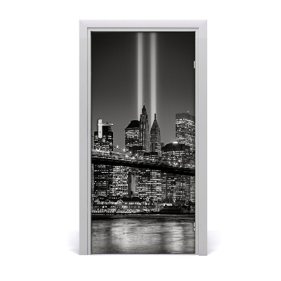 Self-adhesive door wallpaper Manhattan new york