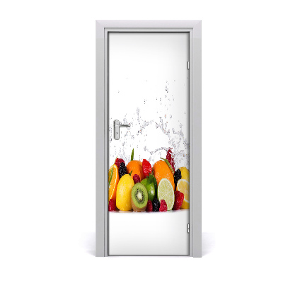 Self-adhesive door sticker Fruits