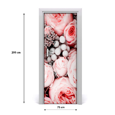 Self-adhesive door sticker Bouquet of flowers