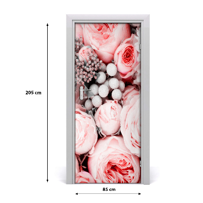 Self-adhesive door sticker Bouquet of flowers