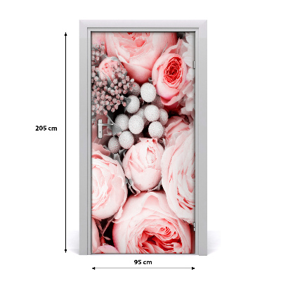 Self-adhesive door sticker Bouquet of flowers