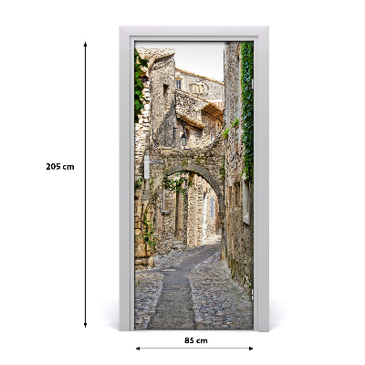 Self-adhesive door wallpaper Provence france