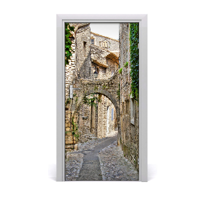 Self-adhesive door wallpaper Provence france