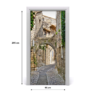 Self-adhesive door wallpaper Provence france