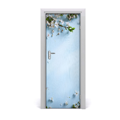 Self-adhesive door sticker Cherry blossoms