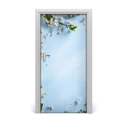 Self-adhesive door sticker Cherry blossoms