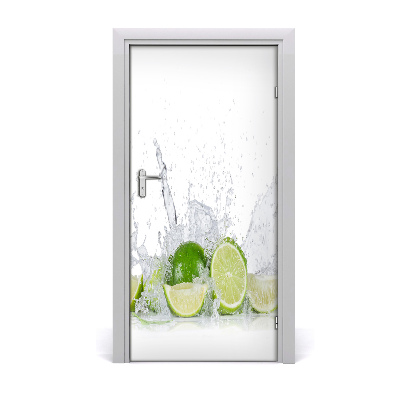 Self-adhesive door sticker Lime