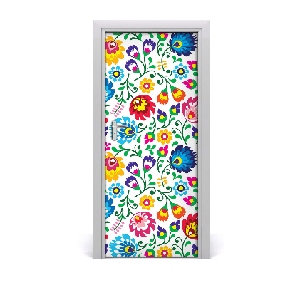 Self-adhesive door veneer Ethnic pattern