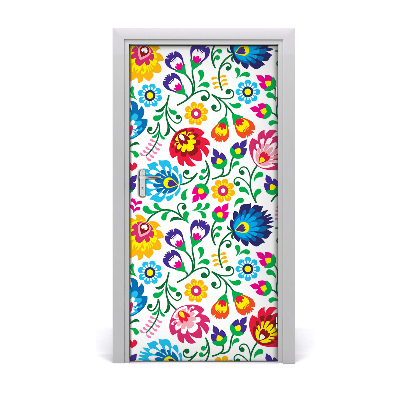 Self-adhesive door veneer Ethnic pattern