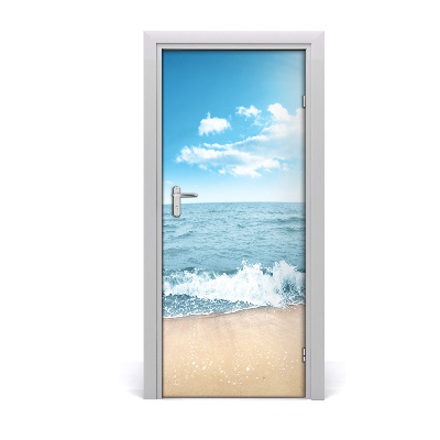 Door wallpaper Beach and sea