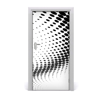 Self-adhesive door sticker Geometric background