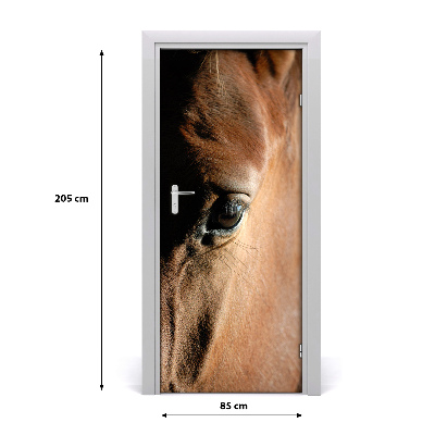 Self-adhesive door sticker Wall horse