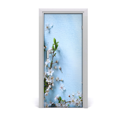 Self-adhesive door sticker Cherry blossoms