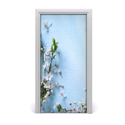 Self-adhesive door sticker Cherry blossoms