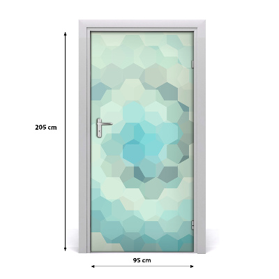 Self-adhesive door sticker Abstraction background