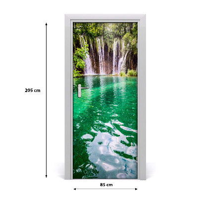 Door wallpaper Plitvice lakes