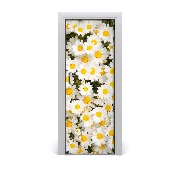 Self-adhesive door sticker Daisy flowers