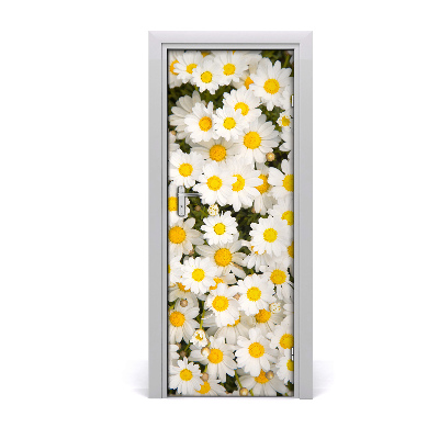 Self-adhesive door sticker Daisy flowers