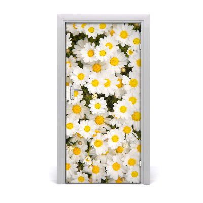 Self-adhesive door sticker Daisy flowers