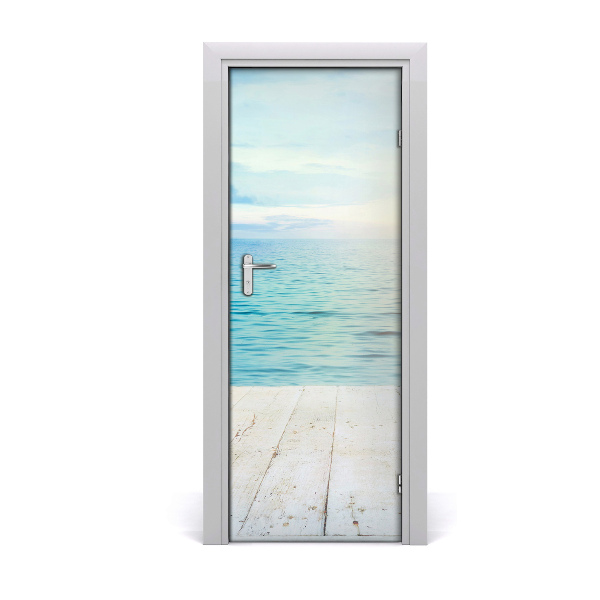 Door wallpaper Tropical beach